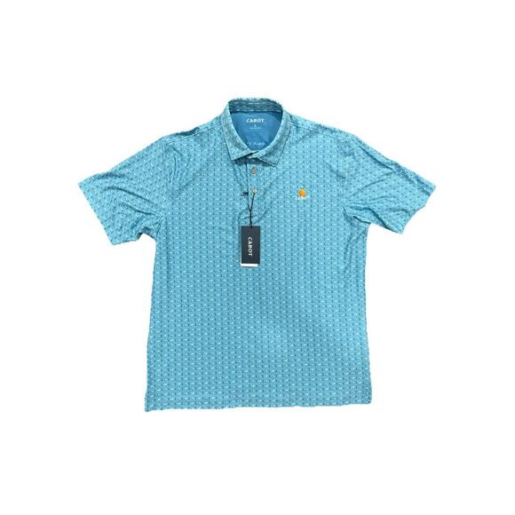 Play Beautifully Cabot Citrus 🍊 Farms Performance Stretch Golf Polo Size L NWT